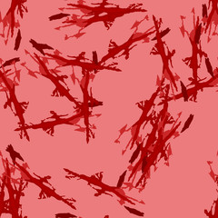 UFO camouflage of various shades of red colors