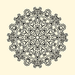 Mandala zentangle vector illustration