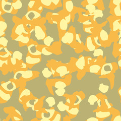 Fototapeta premium Desert camouflage of various shades of orange and yellow colors