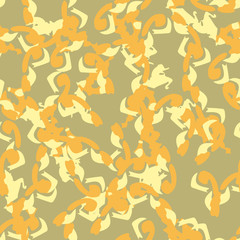 Fototapeta premium Desert camouflage of various shades of orange and yellow colors