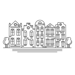 City street building facade