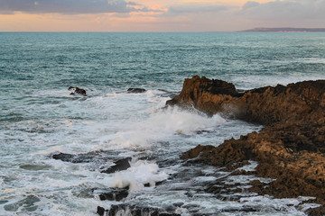 Seaside view of Essaouira in Morocco on the Coast of Atlantic Ocean
