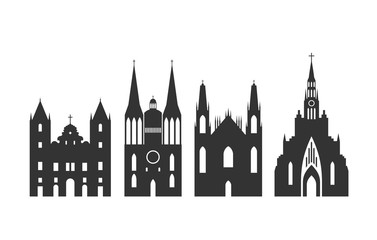 Fototapeta premium Brazil logo. Isolated Brazilian architecture on white background