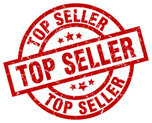 top seller round red grunge stamp