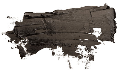 Black oil texture paint stain brush stroke