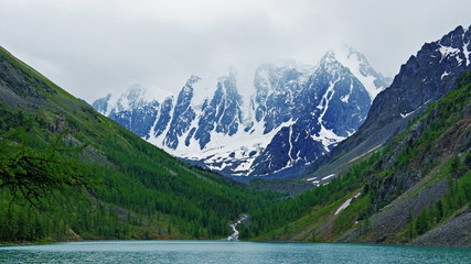 Altai river and mountains