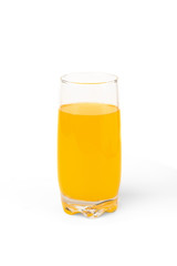 Orange juice isolated on white background.
