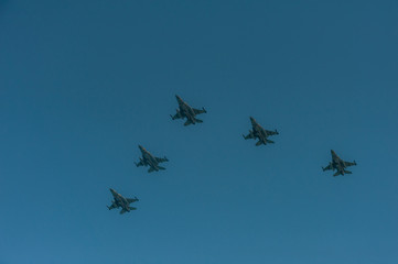 Israel, Tel Aviv, air show - Yom Haatsmaout 2016