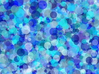 Abstract blue circles illustration background