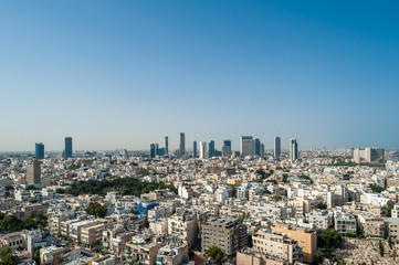 Fototapeta premium Israel, Tel Aviv, cityscape from above