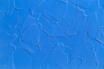 Abstract blue texture, volumetric strokes and paint