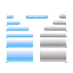 Obraz premium Message bubbles design template for messenger chat. Vector stock illustration