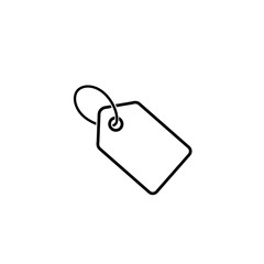 Price tag icon  line symbol vector on white background