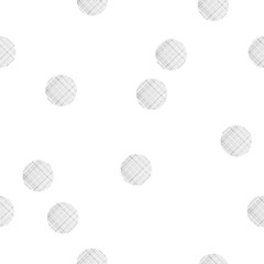 Black and white seamless pattern with textured dots
