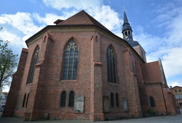 Evangelical Church of St. Jacobi in Nauen (Brandenburg) on April 19, 2016, Germany 