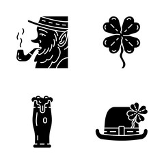 Saint Patrick’s Day glyph icons set