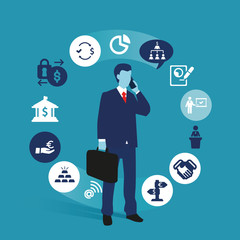 management and business - Vector