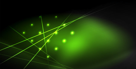 Neon color abstract lines