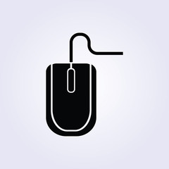 Black computer mouse Icon