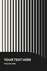 Geometric Abstract Line Modern Poster Template Set. Monochrome Pattern Design Concept. Stylish Minimal Background for Presentation. Retro Vintage Compositions for Brochures, Covers, Banners, Flyers.