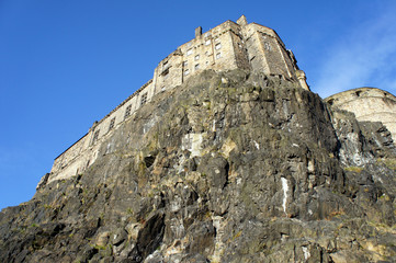 Impregnable Edinburgh Castle.Scotland.Edinburgh.