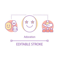 Adoration concept icon