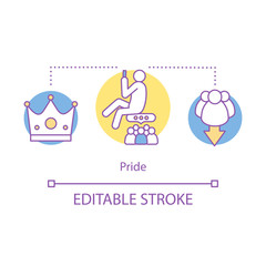 Pride concept icon