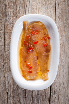 fish in oil