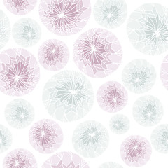 Vector seamless background with snowballs on white