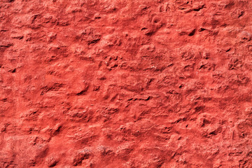 Old red weathered rough wall texture background