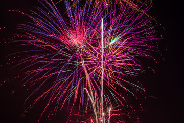 Fireworks in the sky