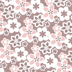 Fashionable pattern in small flowers. Floral background for textiles.