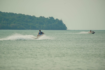 Naklejka premium Cenang Beach in Langkawi Island, Malaysia.