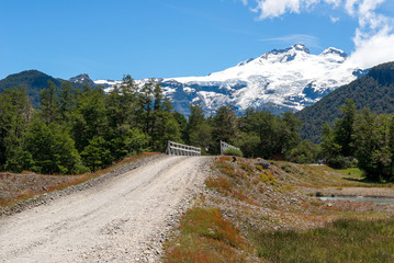 Fototapeta premium Cerro Tronador volcano, Nahuel Huapi national park, Argentina