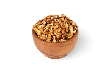 Walnut isolated on white background.