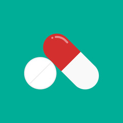 Pill and tablet icon