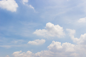 White clouds and blue sky backgrounds