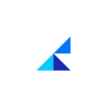 triple triangle logo vector icon illustration