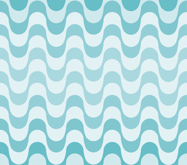 Blue waves seamless pattern vector. Rio de Janeiro sidewalk style.