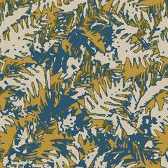 Leaves texture pattern.Watercolor floral background.
