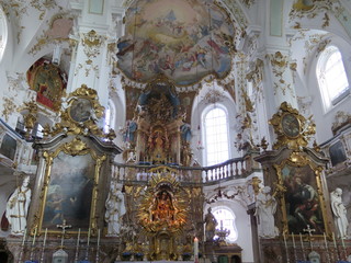 Barocke Pracht in der Klosterkirche Andechs