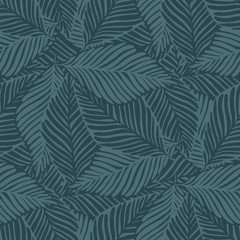 Jungle seamless pattern. Exotic plant. Tropical print