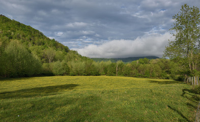 "A Cold Front" low pressure and storms approaching the Blue Ridge Mountains in Spring ZDS Americana Landscapes Collection