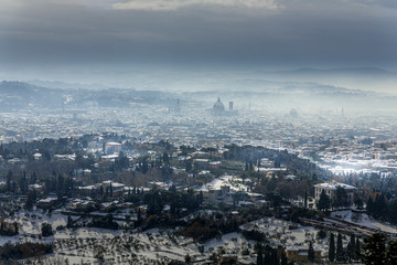 Florence under the snow