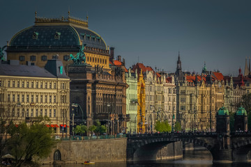 Prague city landmark