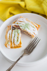 Strawberry Poptart  with Icing and Sprinkles