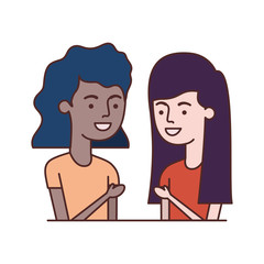 young women avatar character