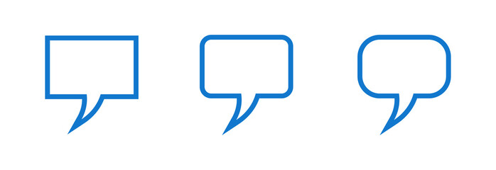 Speech balloon, dialog chat icon symbol.