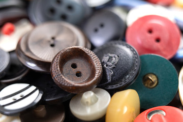 worn color rare buttons