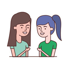 young women avatar character